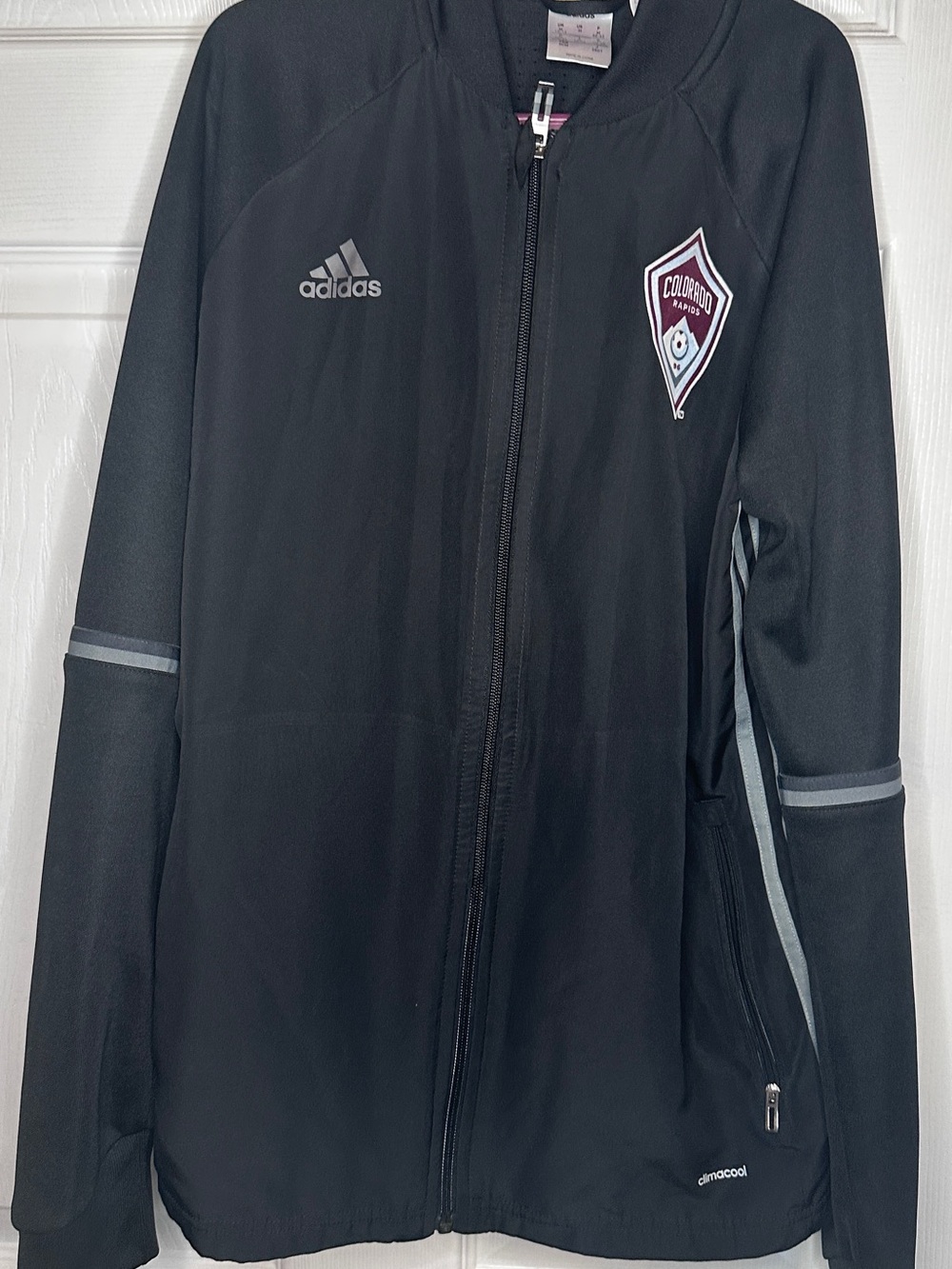 adidas Black Colorado Rapids Zip-Up Training Jacket